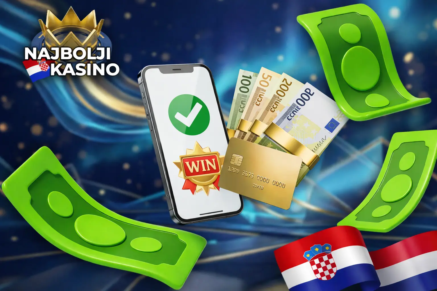 Sigurne metode depozita i isplate za online kasino u Hrvatskoj.